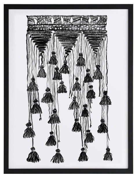 Free Spirit Charcoal Framed Art Print