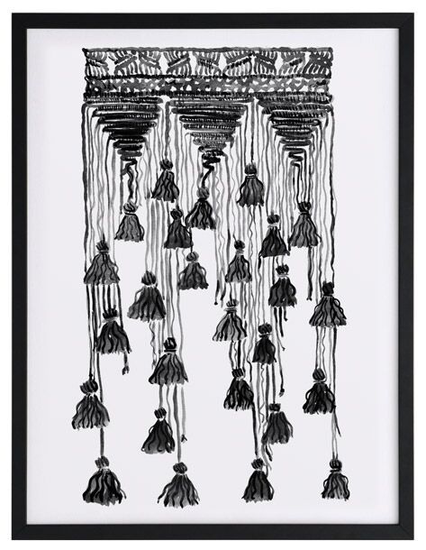 Free Spirit Charcoal Framed Art Print