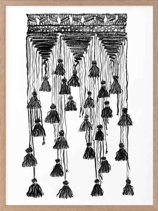 Free Spirit Charcoal Framed Art Print