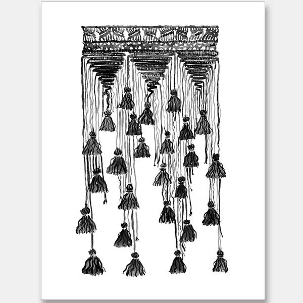 Free Spirit Charcoal Unframed Art Print