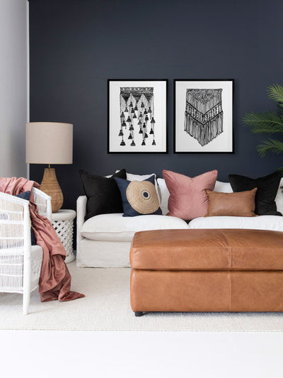 Gypsy Charcoal Framed Art Print | Lifestyle