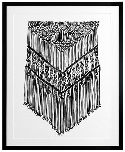 Gypsy Charcoal Framed Art Print