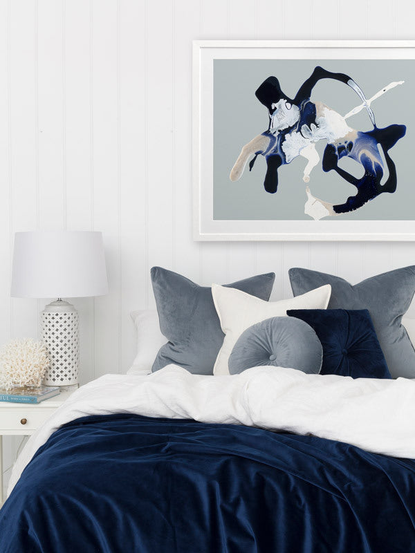 Blue Velvet Framed Art Print | Lifestyle