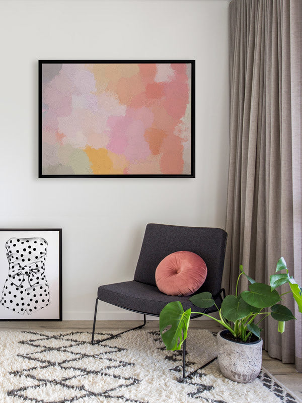 Peachy Keen Canvas Art Print | Lifestyle