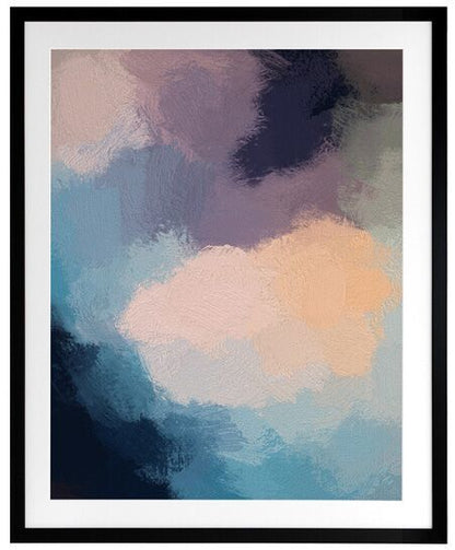 Dark Heather Framed Art Print