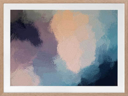 Dark Heather Framed Art Print