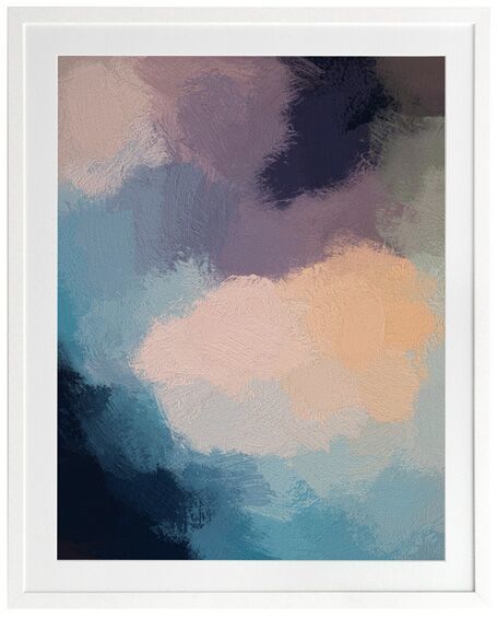 Dark Heather Framed Art Print