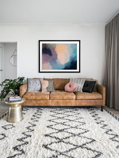 Dark Heather Framed Art Print | Lifestyle