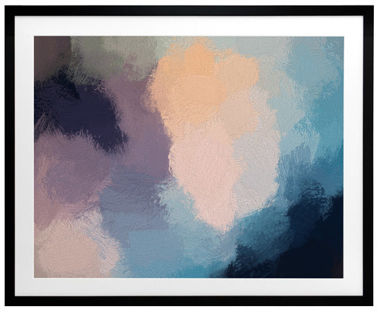 Dark Heather Framed Art Print