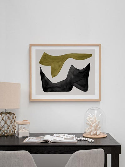 Reprieve Chartreuse Framed Art Print | Lifestyle