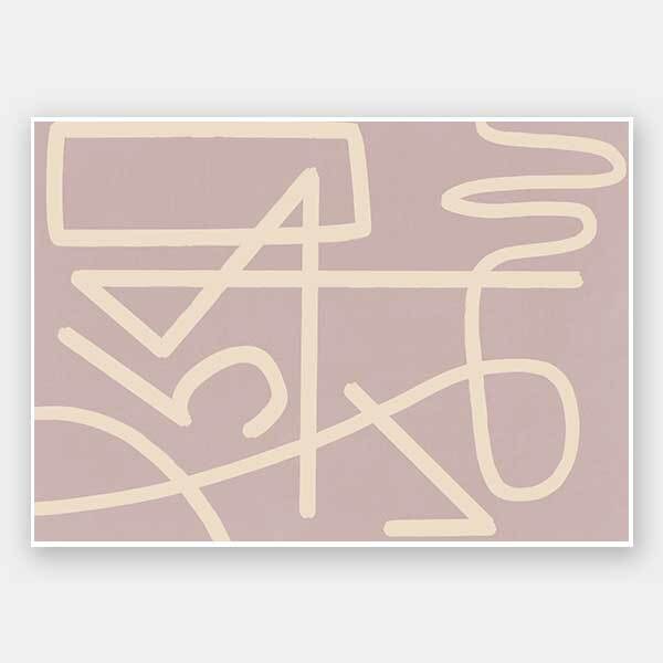 Arabesque Blush Unframed Art Print