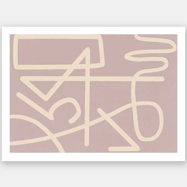 Arabesque Blush Unframed Art Print
