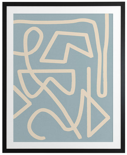 Allegro Smoke Framed Art Print