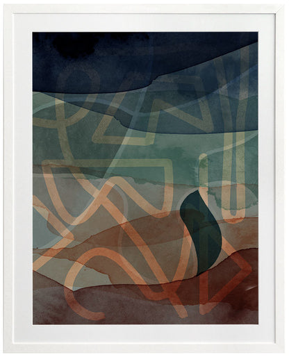 Allegro Smoke Framed Art Print