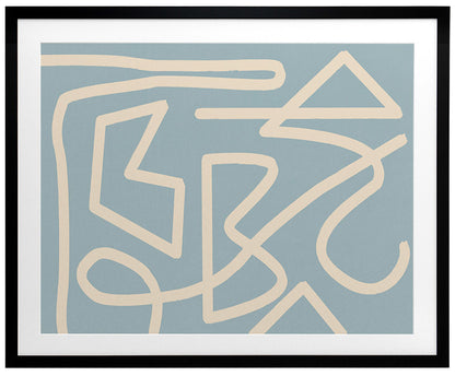 Allegro Smoke Framed Art Print