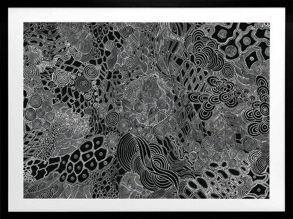 Mina Mina Jukurrpa I Framed Art Print