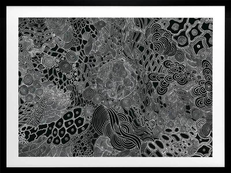 Mina Mina Jukurrpa I Framed Art Print