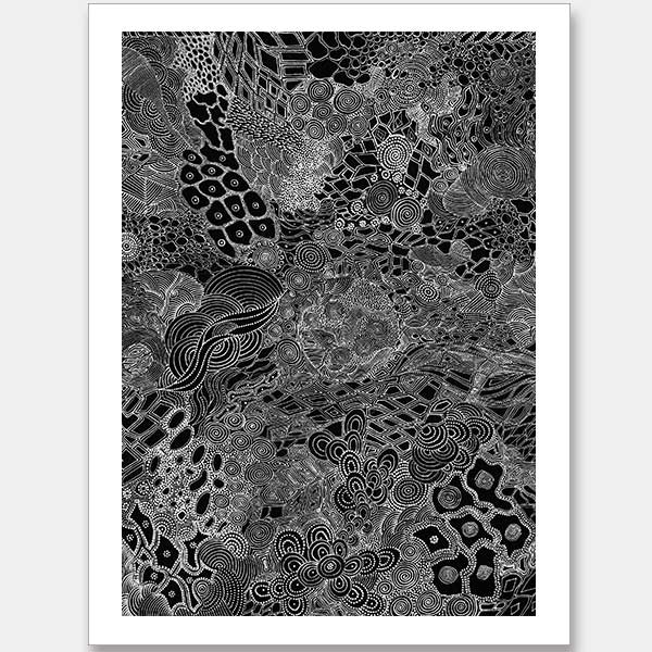Mina Mina Jukurrpa I Unframed Art Print