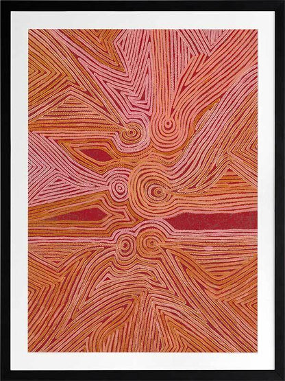 Mina Mina Jukurrpa III Framed Art Print