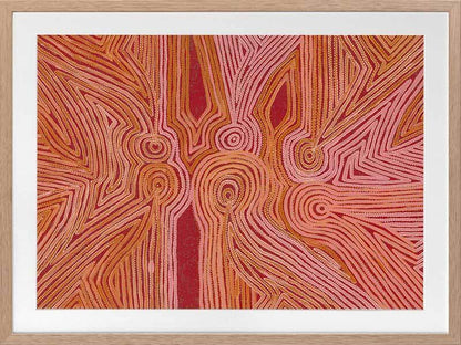 Mina Mina Jukurrpa III Framed Art Print