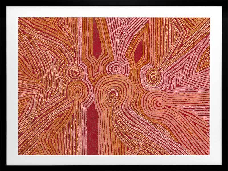 Mina Mina Jukurrpa III Framed Art Print