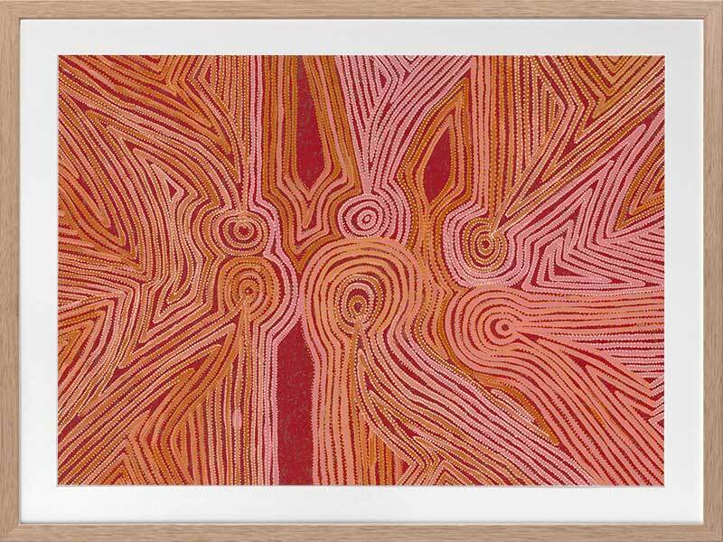 Mina Mina Jukurrpa III Framed Art Print