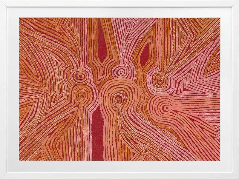 Mina Mina Jukurrpa III Framed Art Print