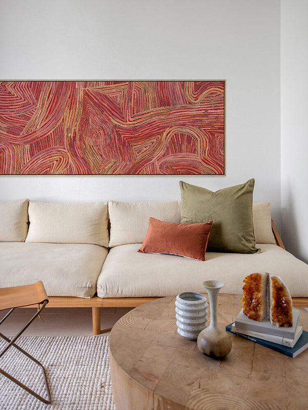 Mina Mina Jukurrpa IV Canvas Art Print | Lifestyle