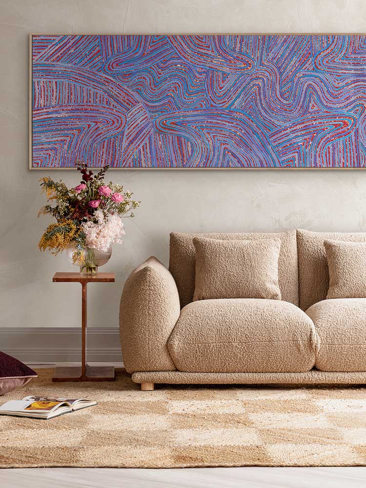 Mina Mina Jukurrpa V Canvas Art Print | Lifestyle