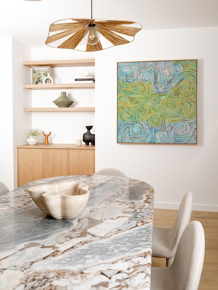 Mina Mina Jukurrpa VI Yellow Canvas Art Print | Lifestyle