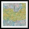 Mina Mina Jukurrpa VI Yellow Framed Art Print