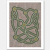 Ngapa Jukurrpa III Green Unframed Art Print