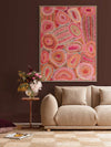 Ngapa Jukurrpa IV Red Canvas Art Print | Lifestyle