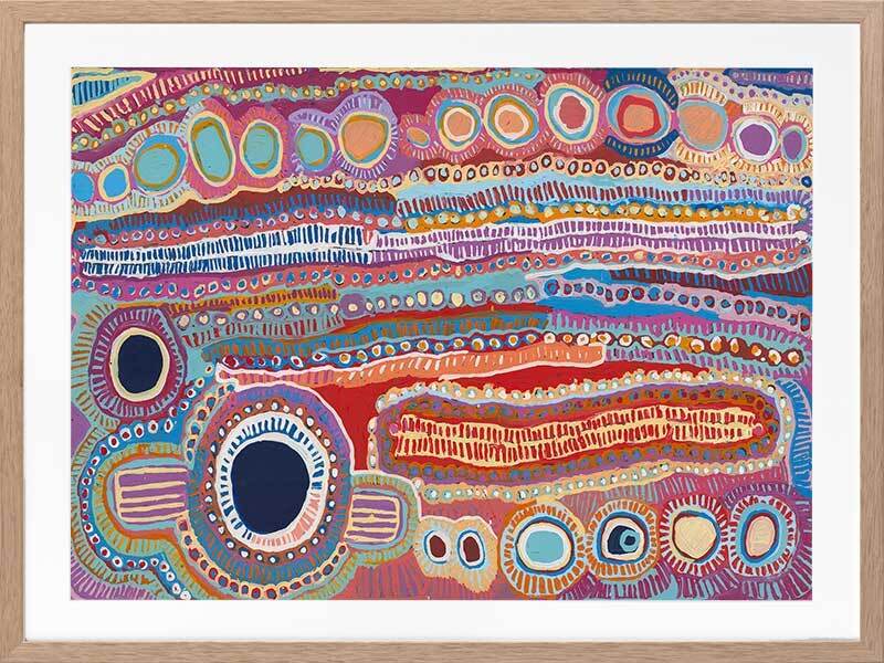 Malikijarra Jukurrpa Framed Art Print