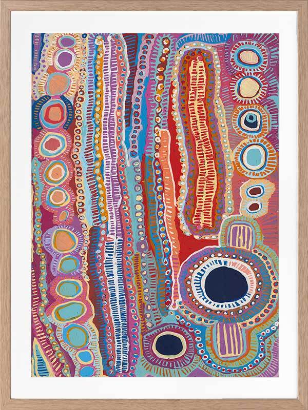 Malikijarra Jukurrpa Framed Art Print