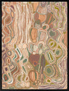 Mina Mina Jukurrpa VIII Neutral Canvas Art Print