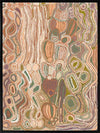 Mina Mina Jukurrpa VIII Neutral Canvas Art Print