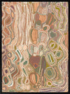 Mina Mina Jukurrpa VIII Neutral Canvas Art Print