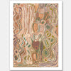 Mina Mina Jukurrpa VIII Neutral Unframed Art Print