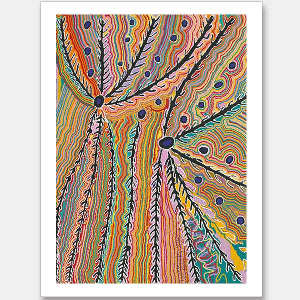 Wakirlpirri Jukurrpa Multicolour Unframed Art Print
