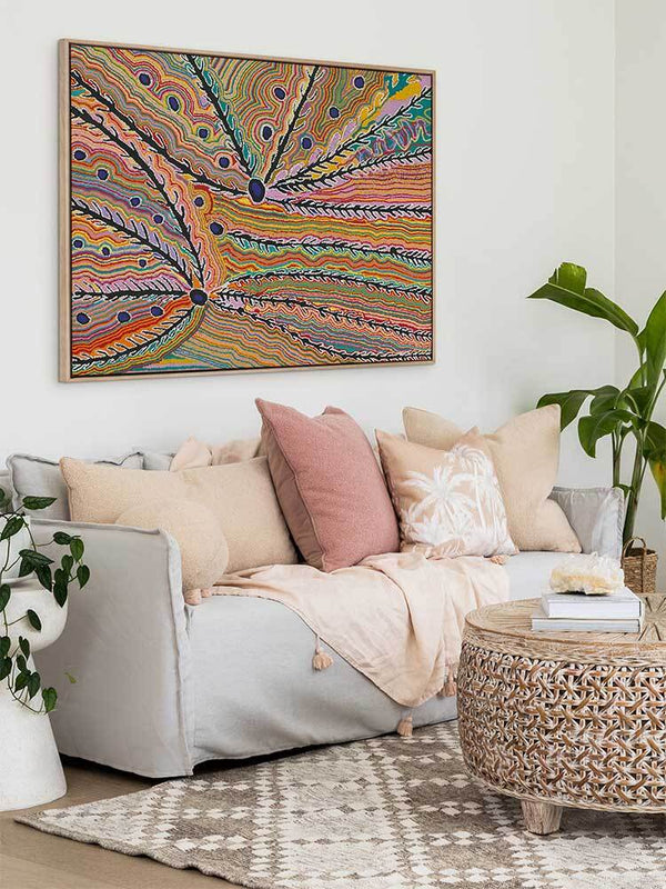 Wakirlpirri Jukurrpa Multicolour Canvas Art Print | Lifestyle