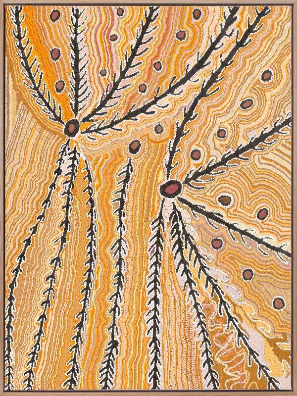 Wakirlpirri Jukurrpa Ochre Canvas Art Print