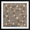 Wanakiji Jukurrpa Brown Framed Art Print