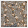 Wanakiji Jukurrpa Brown Framed Art Print