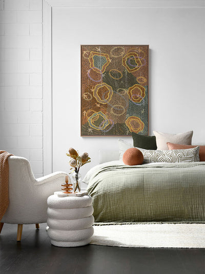 Yankirri Jukurrpa III Multicolour Canvas Art Print | Lifestyle