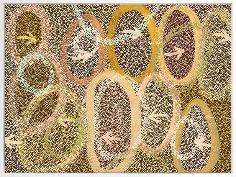 Yankirri Jukurrpa IV Multicolour Canvas Art Print