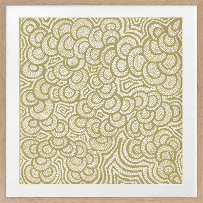 Lukarrara Jukurrpa Gold Framed Art Print