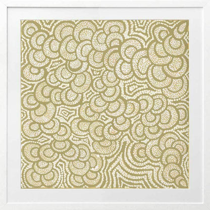 Lukarrara Jukurrpa Gold Framed Art Print