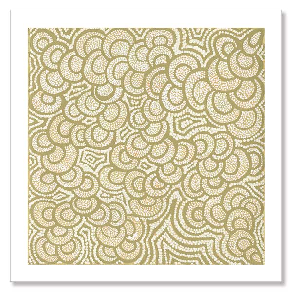 Lukarrara Jukurrpa Gold Unframed Art Print