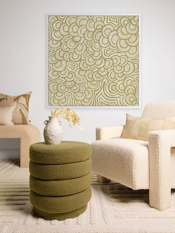 Lukarrara Jukurrpa Gold Canvas Art Print | Lifestyle